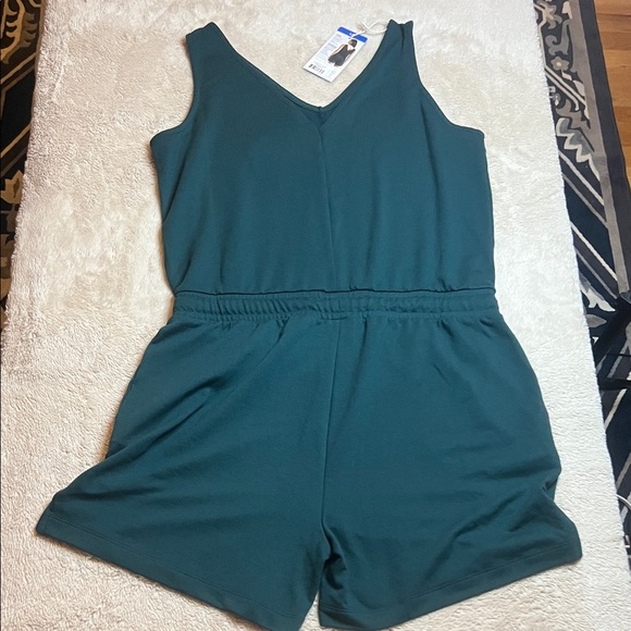 NWT Lole Women's Deep Green Soft Stretch Romper sz L - Picture 8 of 9